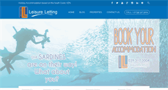 Desktop Screenshot of leisureletting.co.za